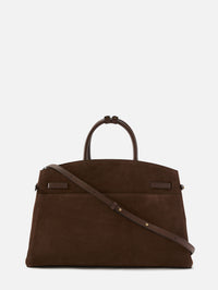 Hudson Top Handle Bag,DEMELLIER,SUEDE/MOCHA,Image 3