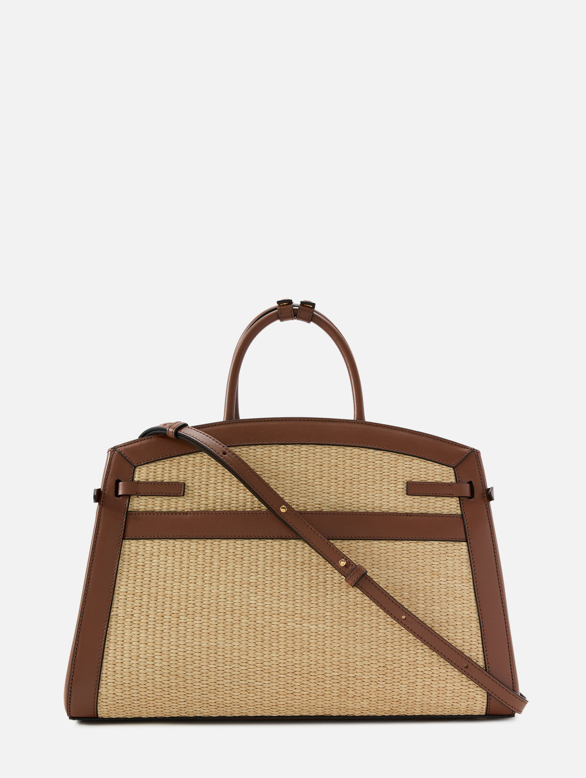 Hudson Top Handle Bag,DEMELLIER,WARM RAFFIA/TAN,Image 2