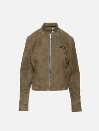 Leather Jacket,MAGDA BUTRYM,GREEN,Image 1