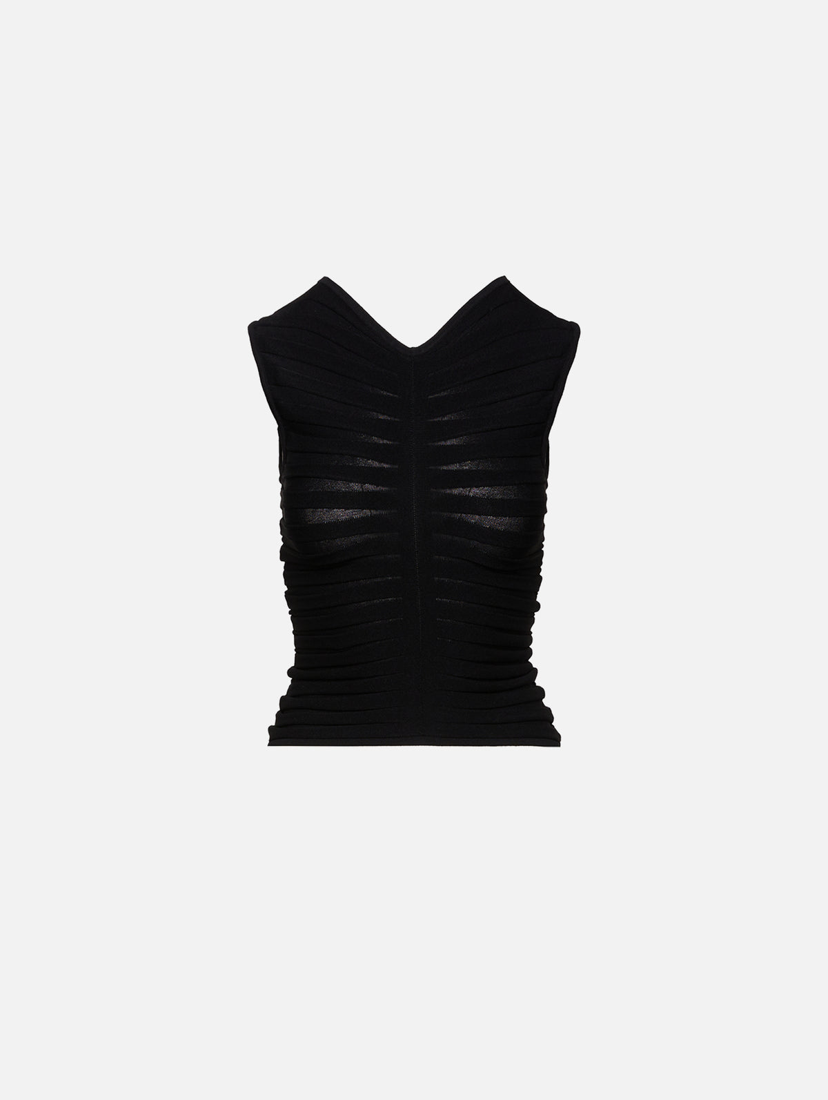 Wide Rib Tank Top,LAPOINTE,BLACK,Image 1