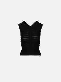 Wide Rib Tank Top,LAPOINTE,BLACK,Image 1