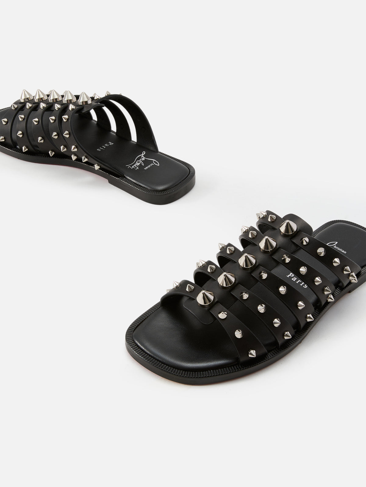 Charja Flat,CHRISTIAN LOUBOUTIN,BLACK,Image 2