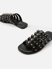 Charja Flat,CHRISTIAN LOUBOUTIN,BLACK,Image 2