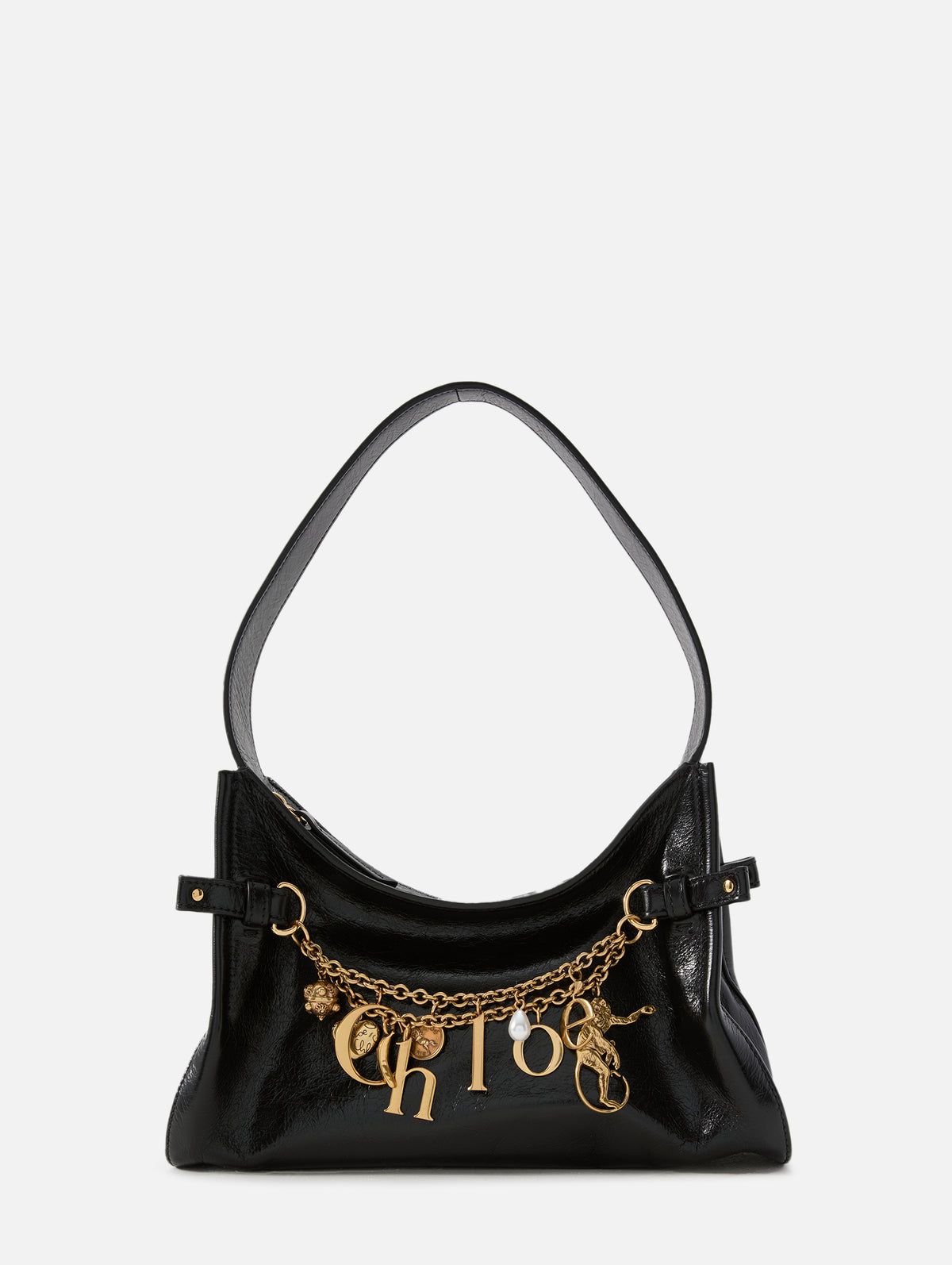 Charm Bag,CHLOÉ,BLACK,Image 1