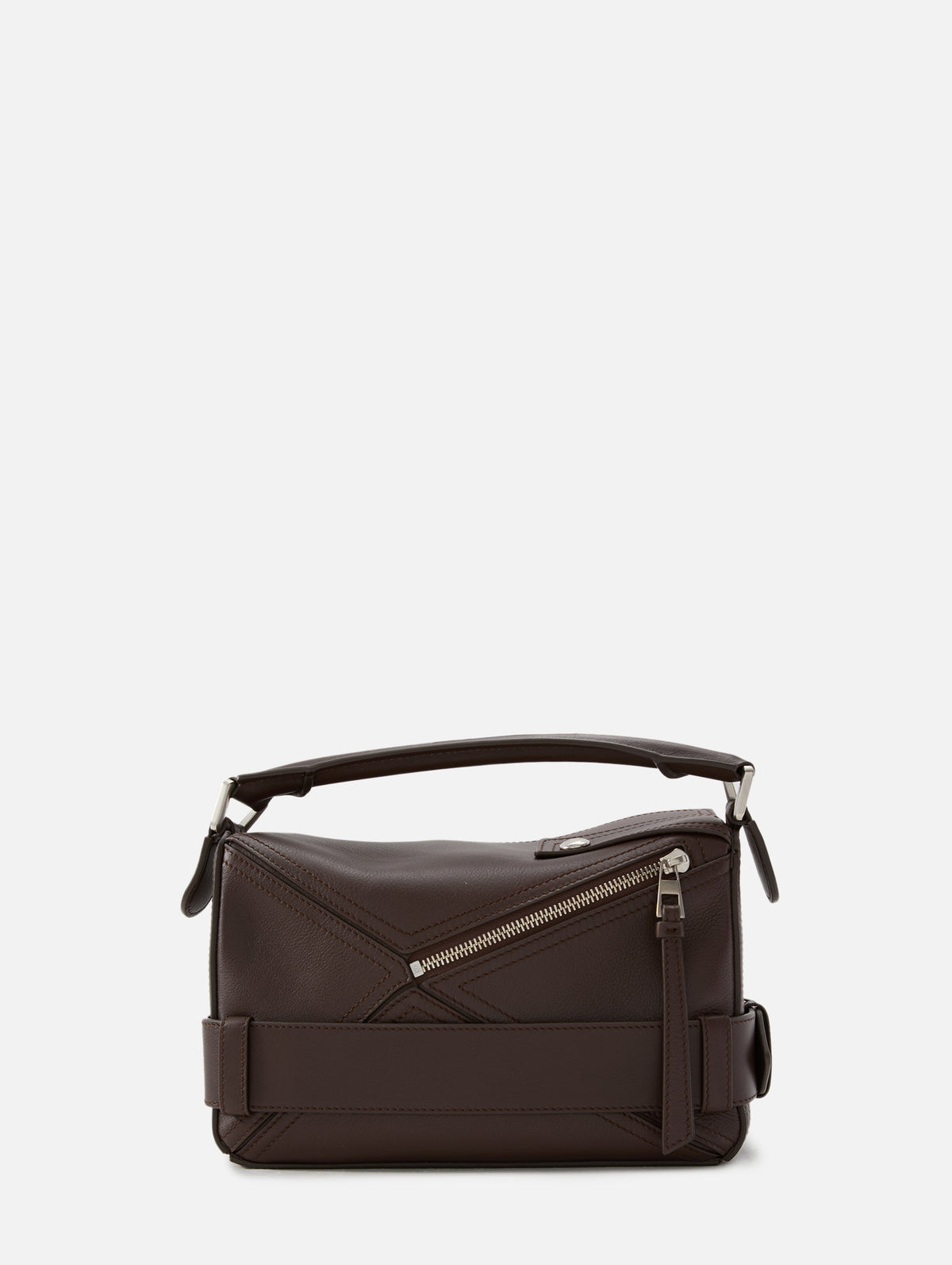 Puzzle Biker Bag,LOEWE,DARK BROWNIE,Image 3