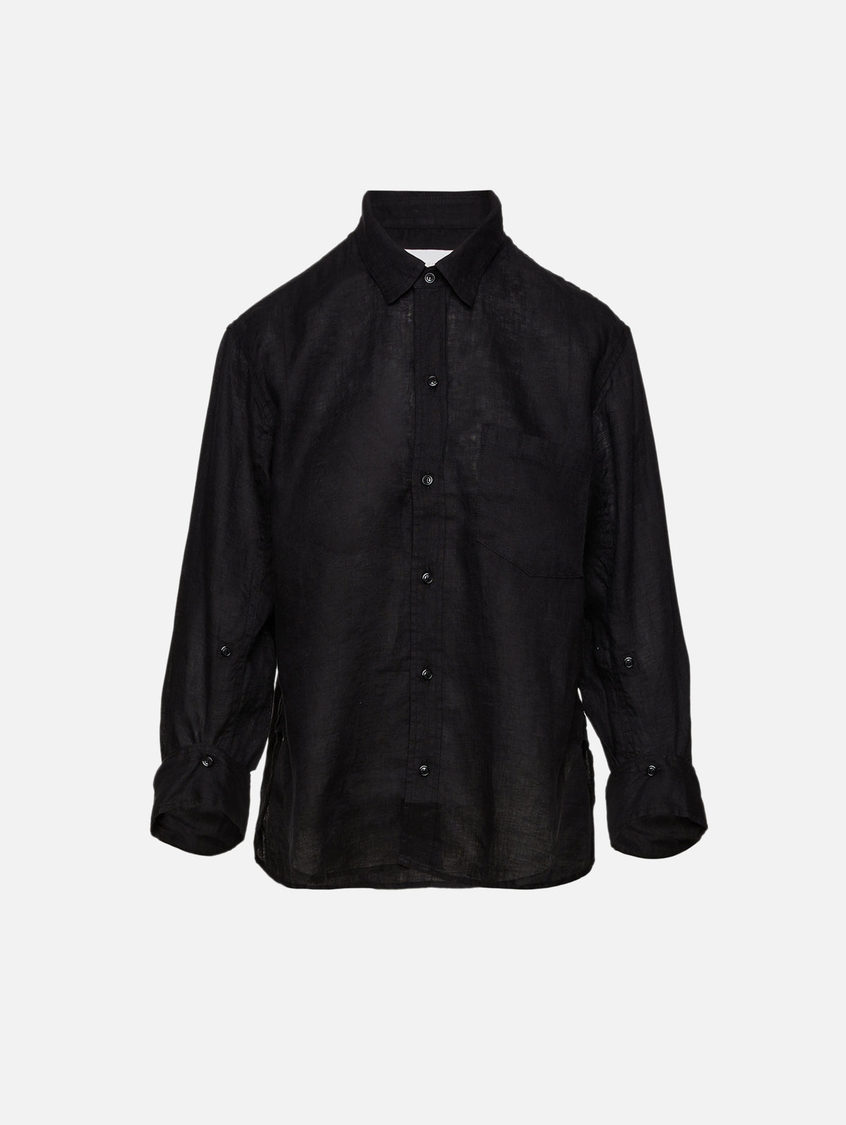 Kayla Shrunken Shirt,CITIZENS OF HUMANITY,BLACK,Image 1