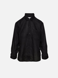 Kayla Shrunken Shirt,CITIZENS OF HUMANITY,BLACK,Image 1