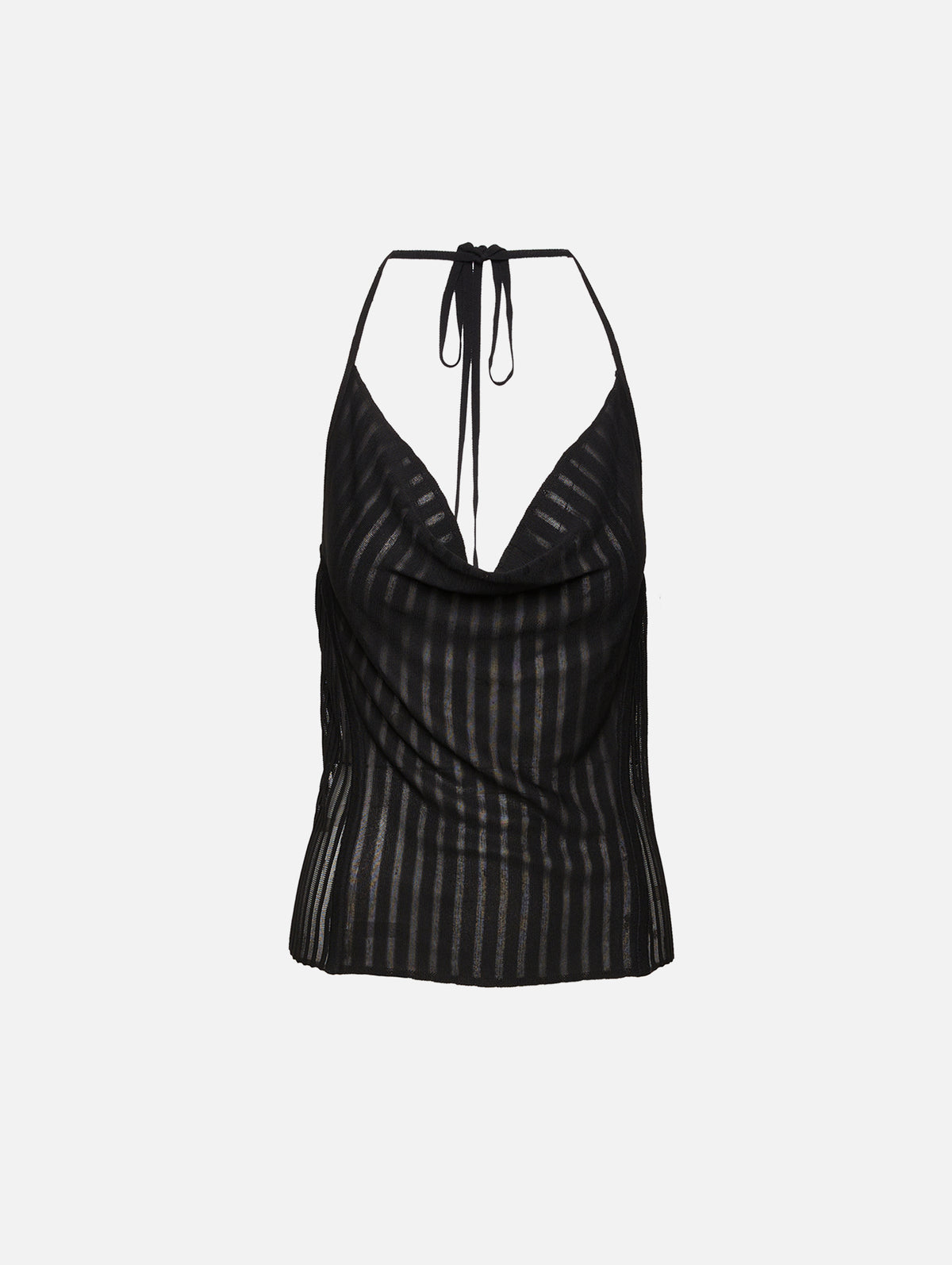 Azario Halter Top,SIR.,BLACK,Image 1