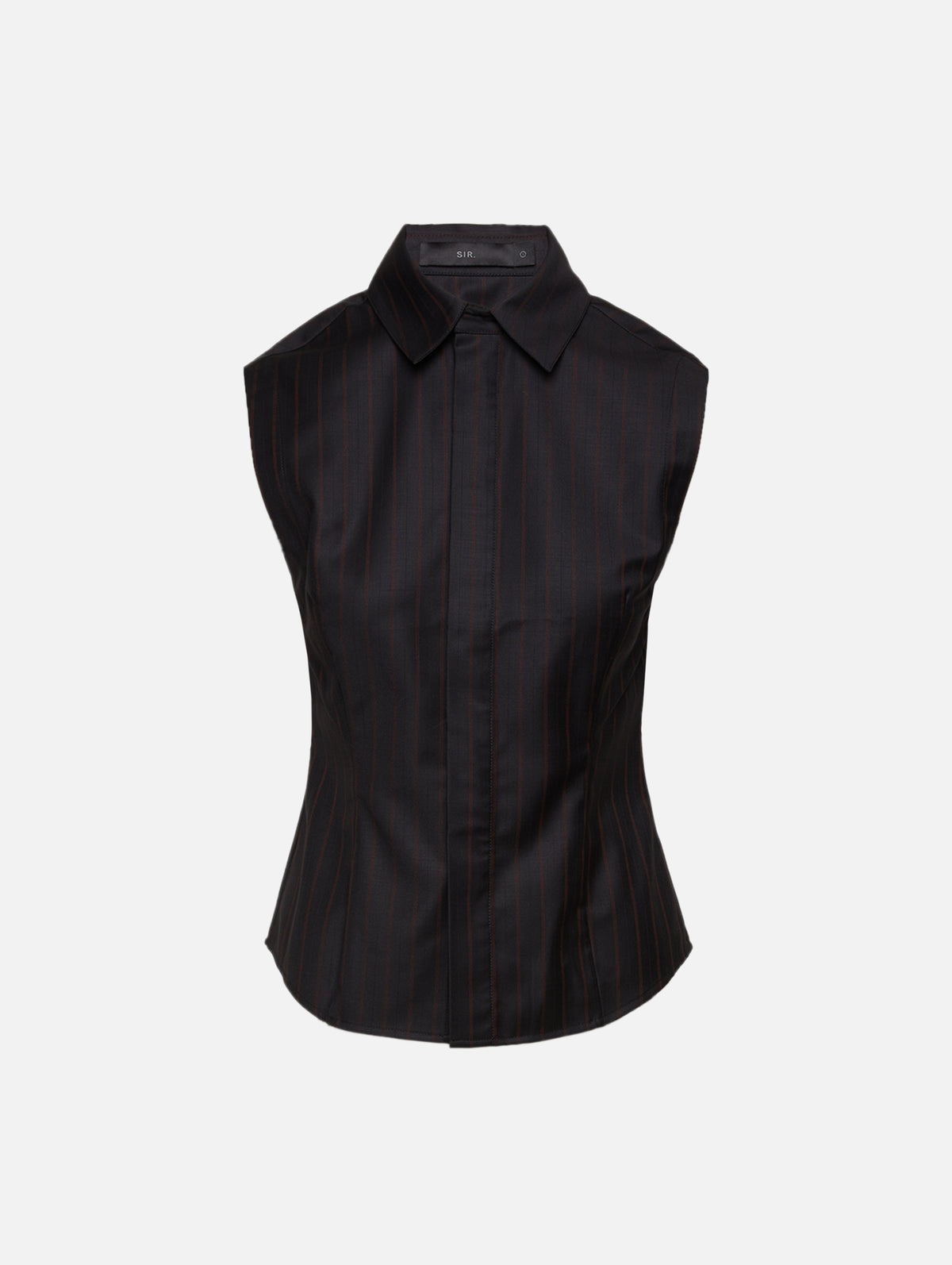 Sorrentino Vest,SIR.,RED PINSTRIPE,Image 1