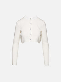 Atalanta Cardigan,GALVAN,WHITE,Image 1