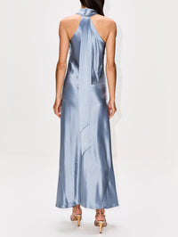 Pandora Dress,GALVAN,DOVE BLUE,Image 4