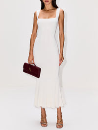 Beaded Atalanta Dress,GALVAN,PEARL,Image 2