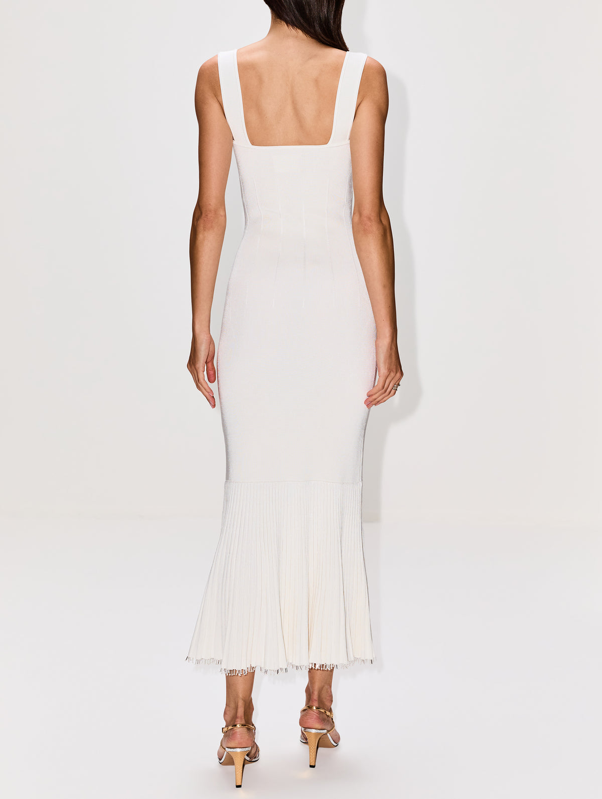 Beaded Atalanta Dress,GALVAN,PEARL,Image 4