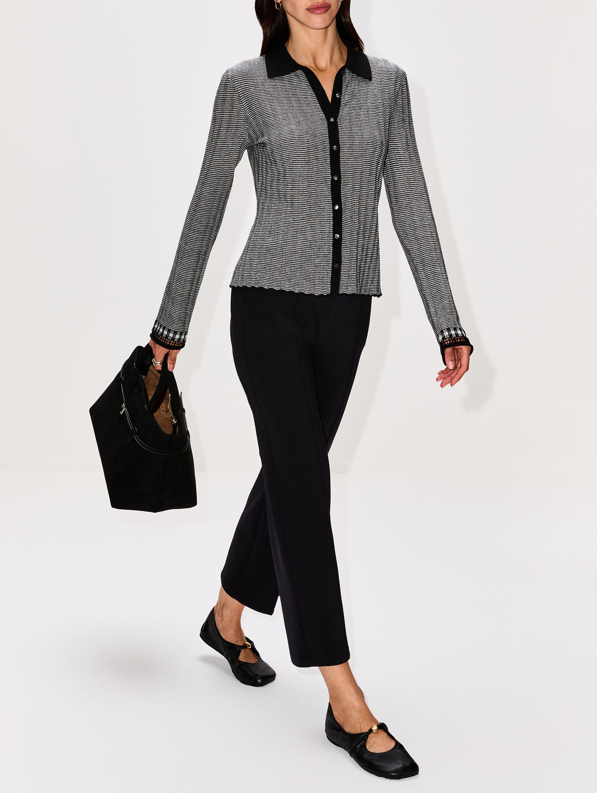 Teismo Jersey Trouser,MAX MARA,BLACK,Image 3