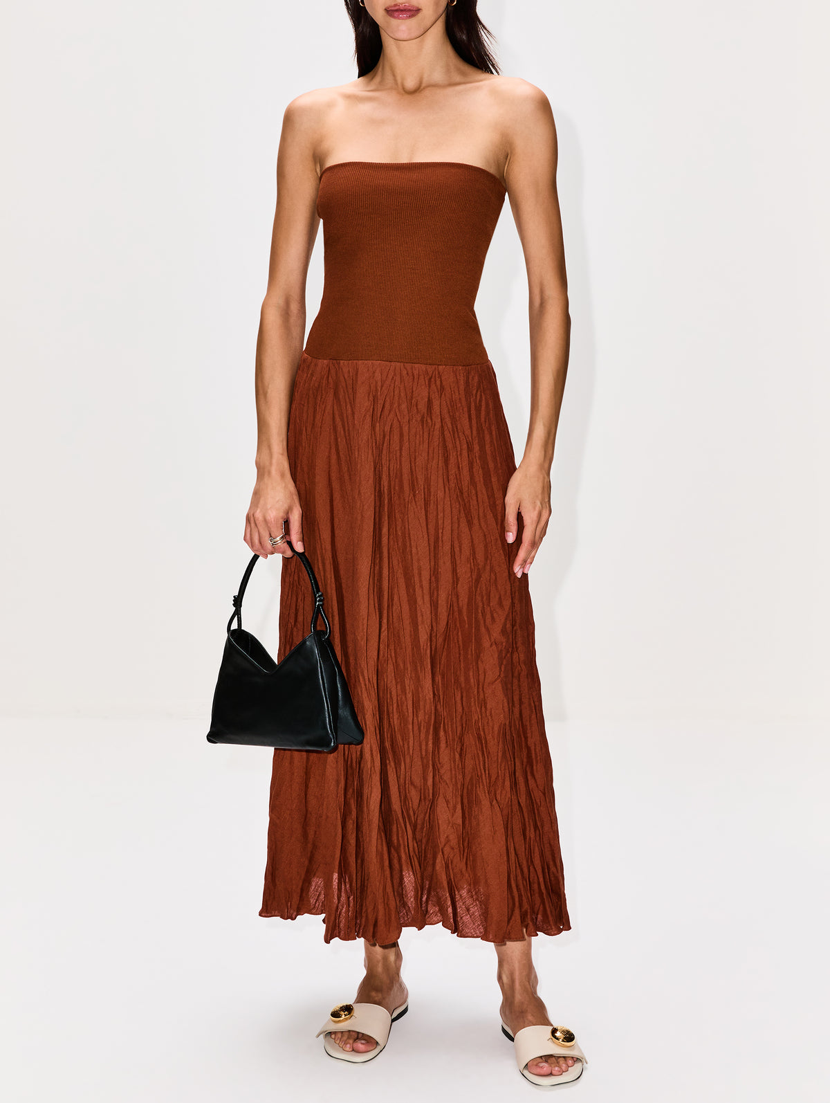 Light and Sound Ankle Dress,JOHANNA ORTIZ,MOCCA,Image 2