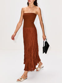 Light and Sound Ankle Dress,JOHANNA ORTIZ,MOCCA,Image 3