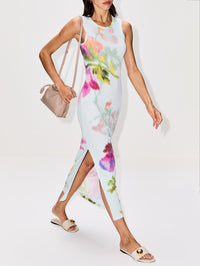 Tank Dress,LOEWE,LIGHT BLUE/MULTICOLOR,Image 3