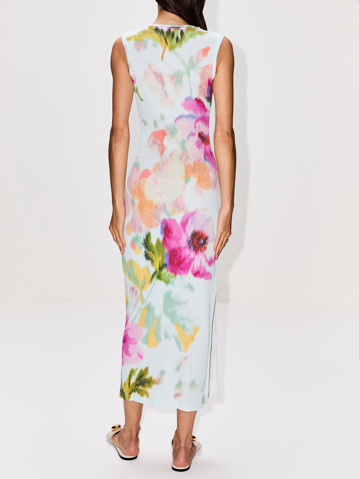 Tank Dress,LOEWE,LIGHT BLUE/MULTICOLOR,Image 4