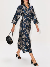 Peonia Dress,MAX MARA,MIDNIGHT BLUE,Image 3
