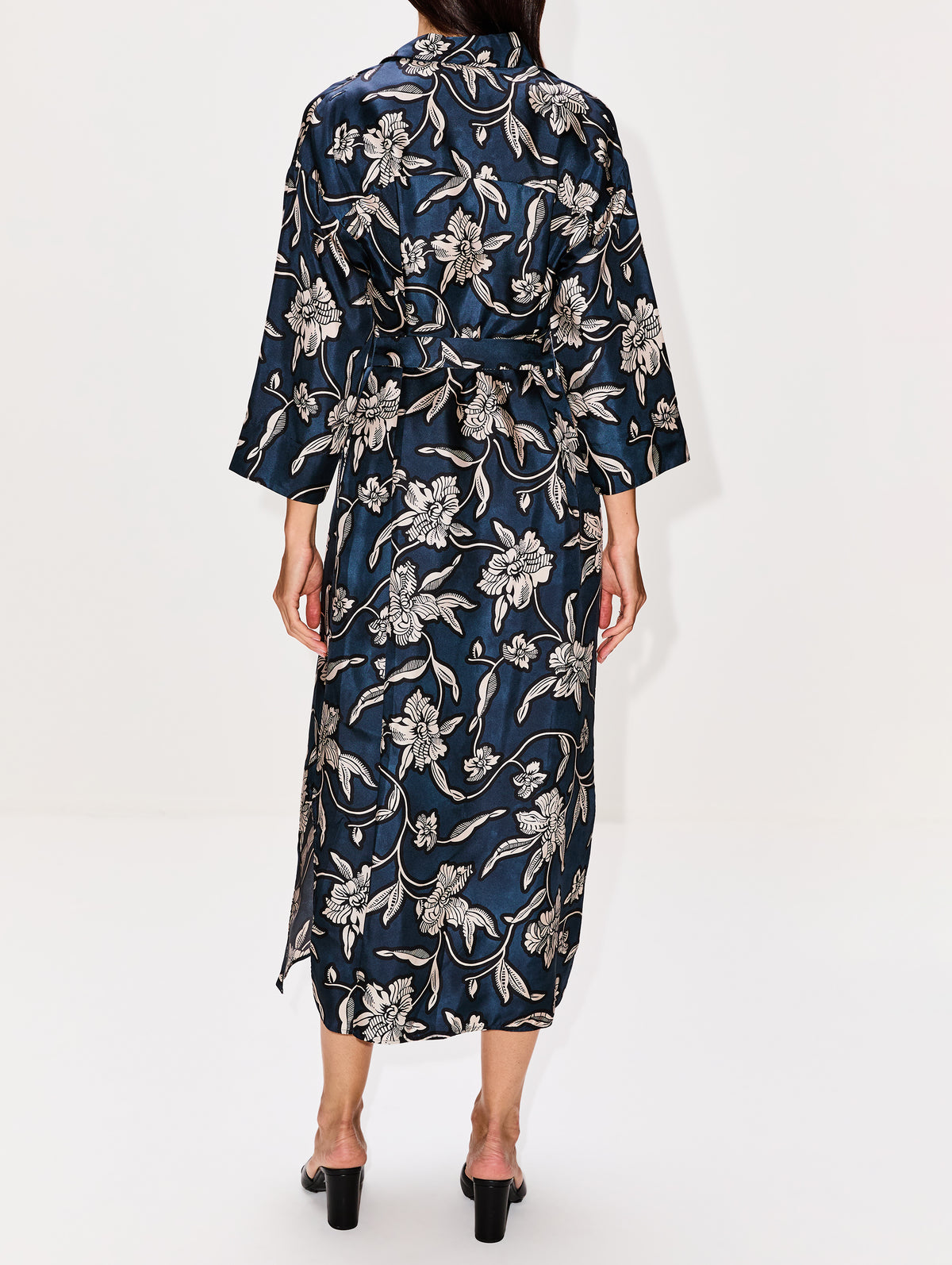 Peonia Dress,MAX MARA,MIDNIGHT BLUE,Image 4