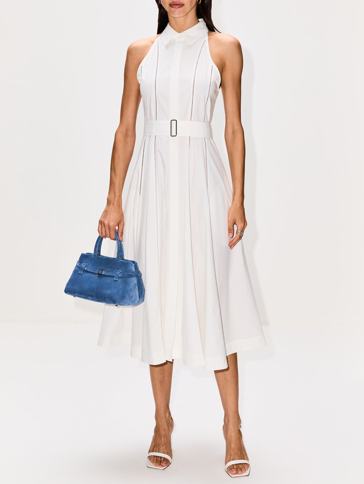 Dorothy Dress in Eco Cotton Poplin White | Proenza Schouler Official Site Dorothy Dress in Eco Cotton Poplin White | Proenza Schouler Official Site