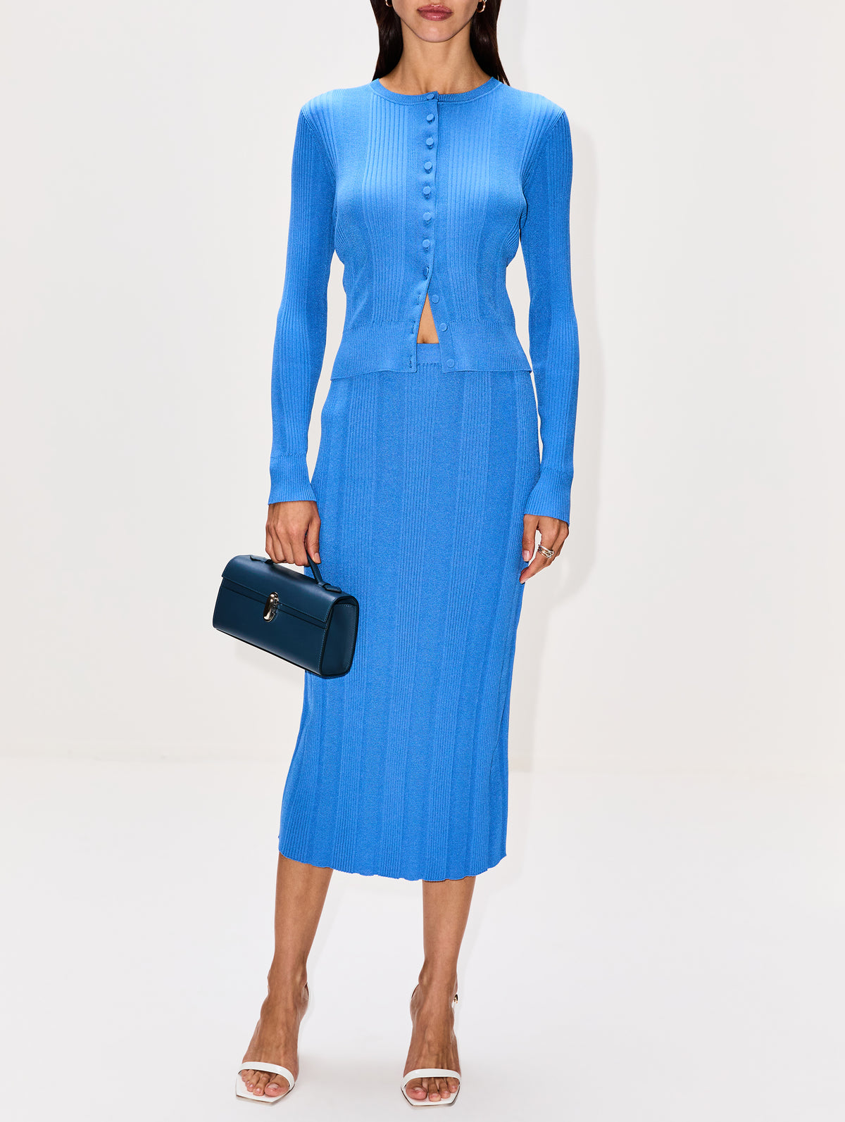 Ryanne Skirt,PROENZA SCHOULER,BLUE,Image 2