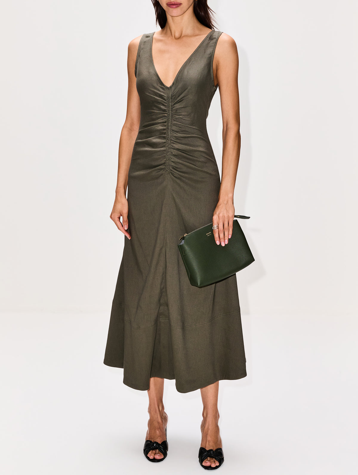 remi midi dress Ochre Yellow Remi Midi Dress