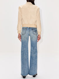 Shrunken Leather Jacket,R13,STONE,Image 3