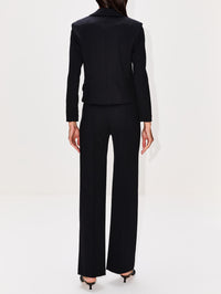 Cropped Scuba Jacket,ROSETTA GETTY,BLACK,Image 3