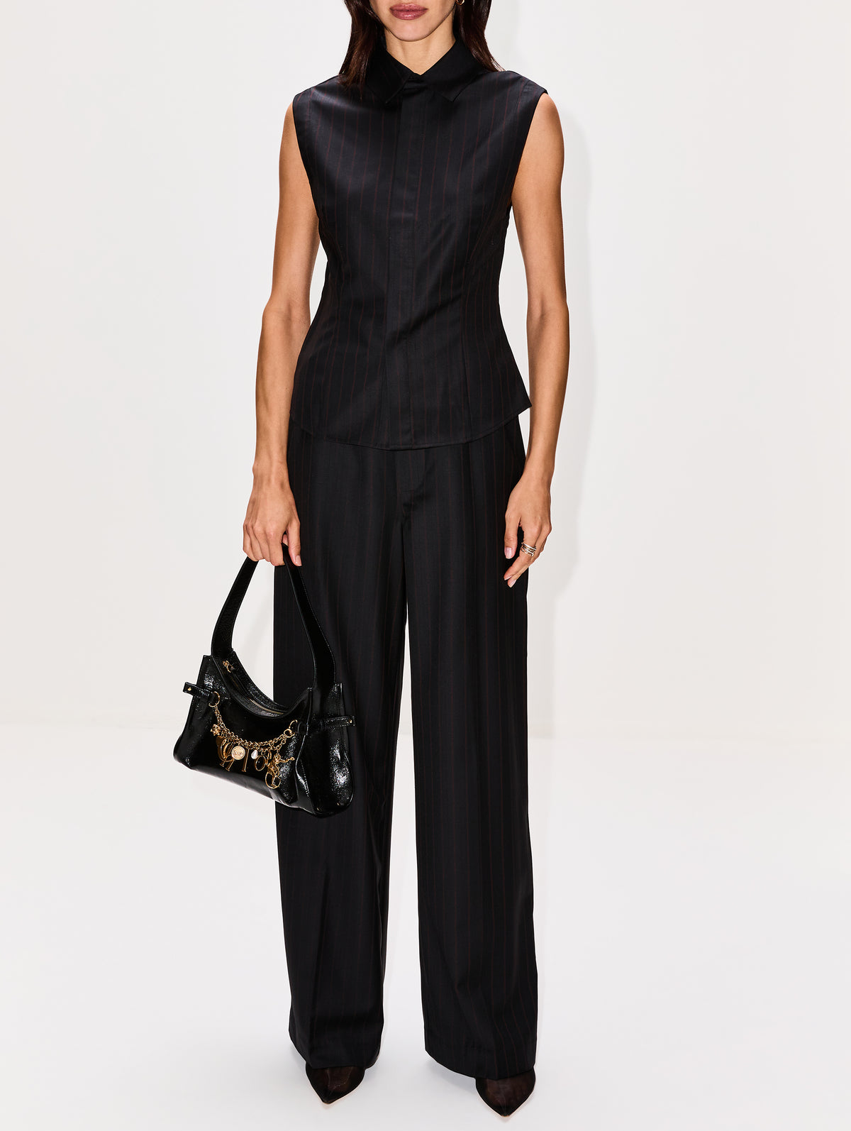 Sorrentino Vest,SIR.,RED PINSTRIPE,Image 2