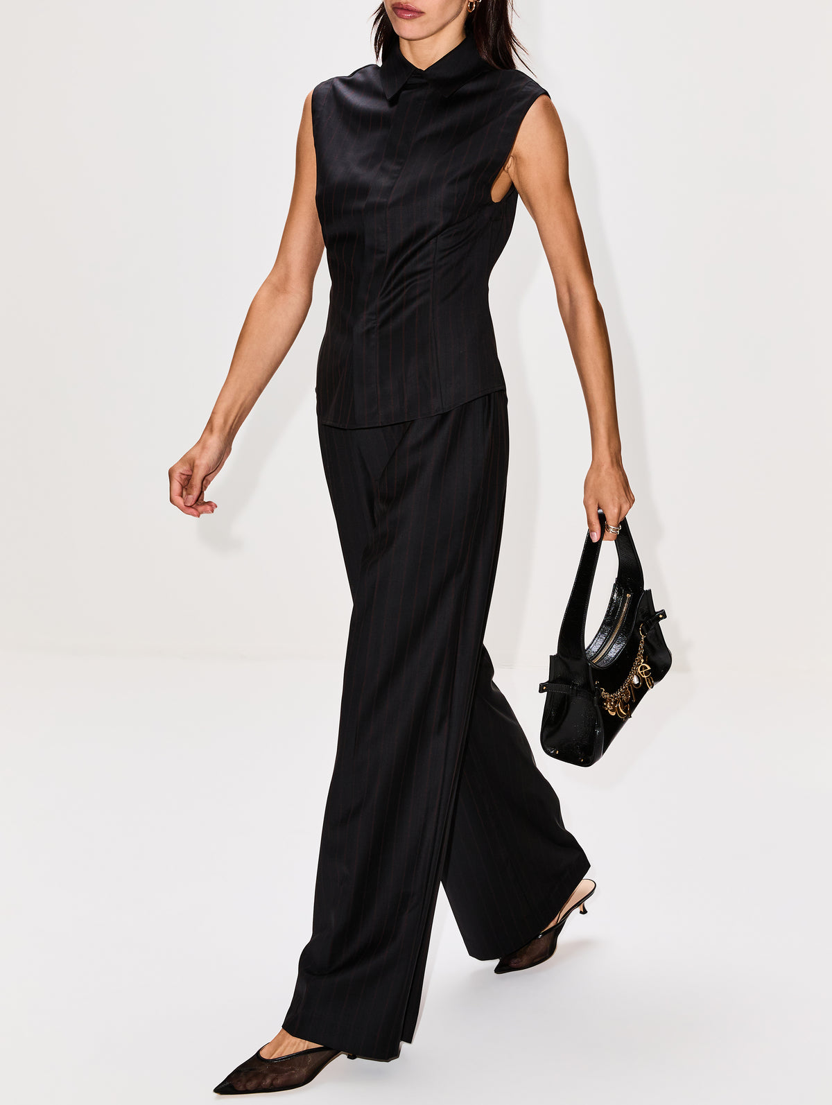 Sorrentino Vest,SIR.,RED PINSTRIPE,Image 3