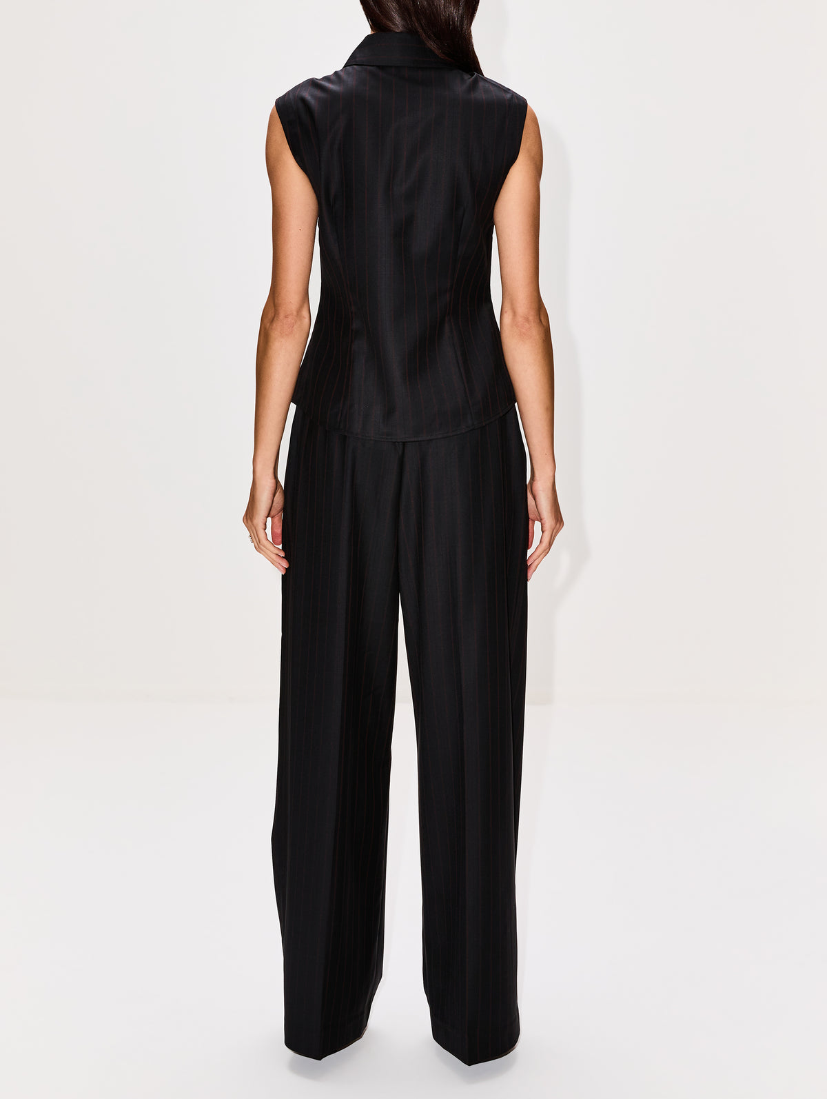 Sorrentino Vest,SIR.,RED PINSTRIPE,Image 4