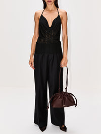 Azario Halter Top,SIR.,BLACK,Image 2