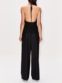 Azario Halter Top,SIR.,BLACK,Image 3