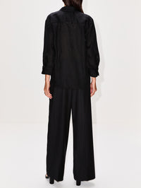 Kayla Shrunken Shirt,CITIZENS OF HUMANITY,BLACK,Image 3