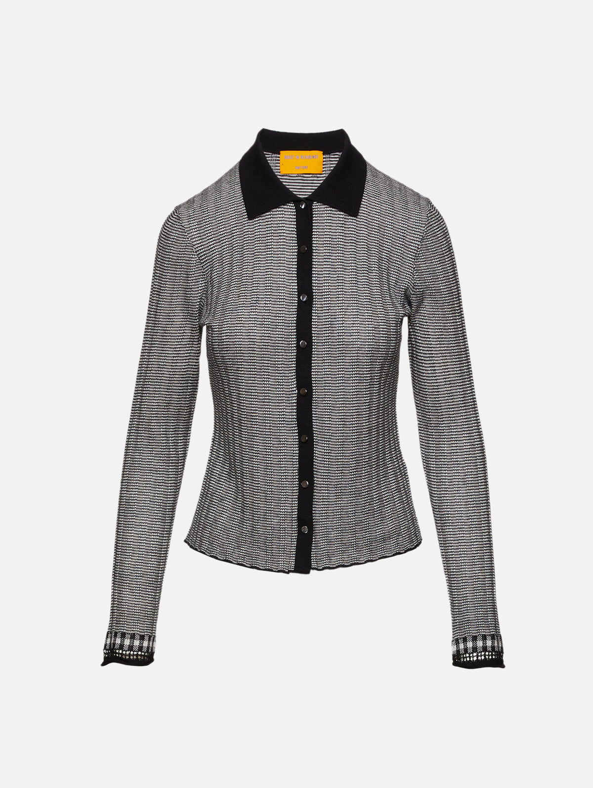 Fine Stripe Shirt,GUEST IN RESIDENCE,BLACK/CREAM,Image 1