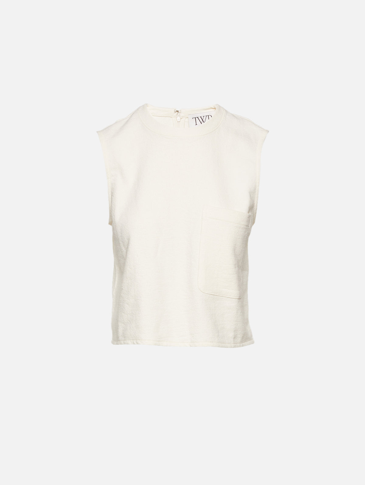 Short Muscle Tank,TWP,IVORY,Image 1