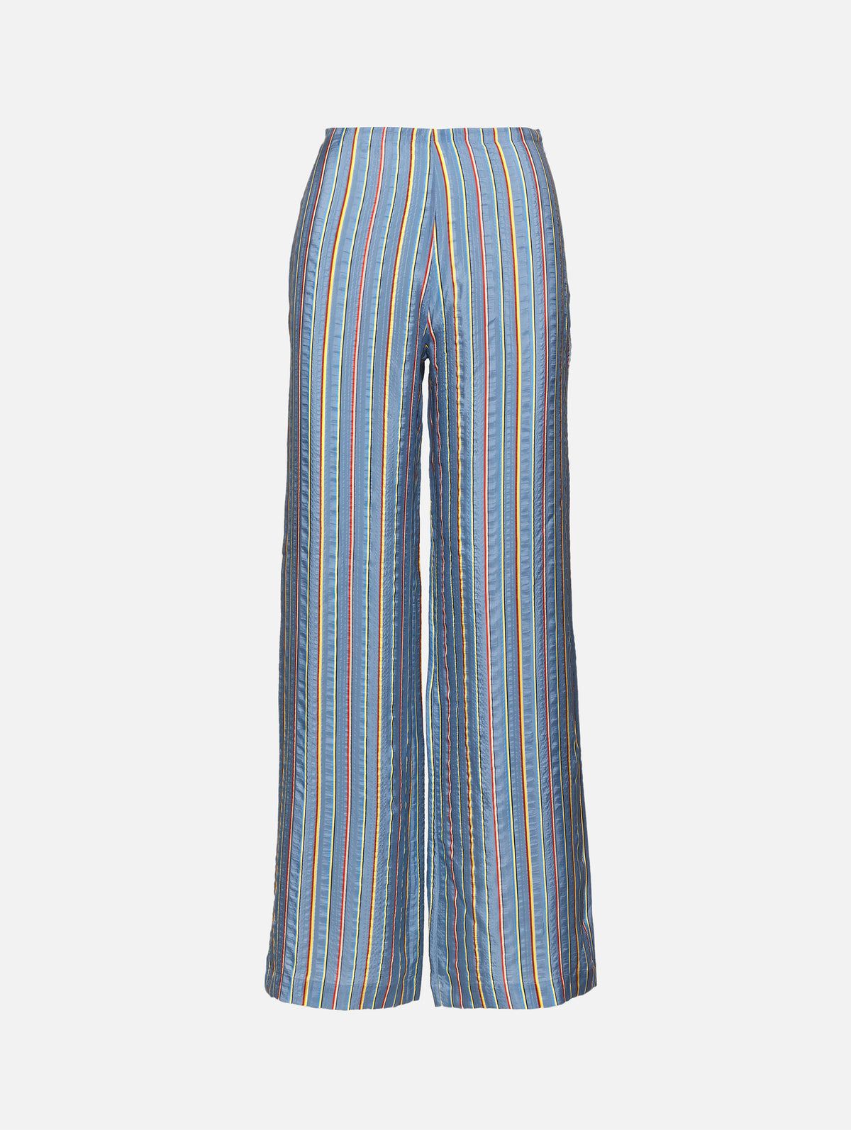 Stripe Zip Pant,THE ELDER STATESMAN,DUSTY BLUE,Image 1