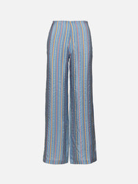 Stripe Zip Pant,THE ELDER STATESMAN,DUSTY BLUE,Image 1