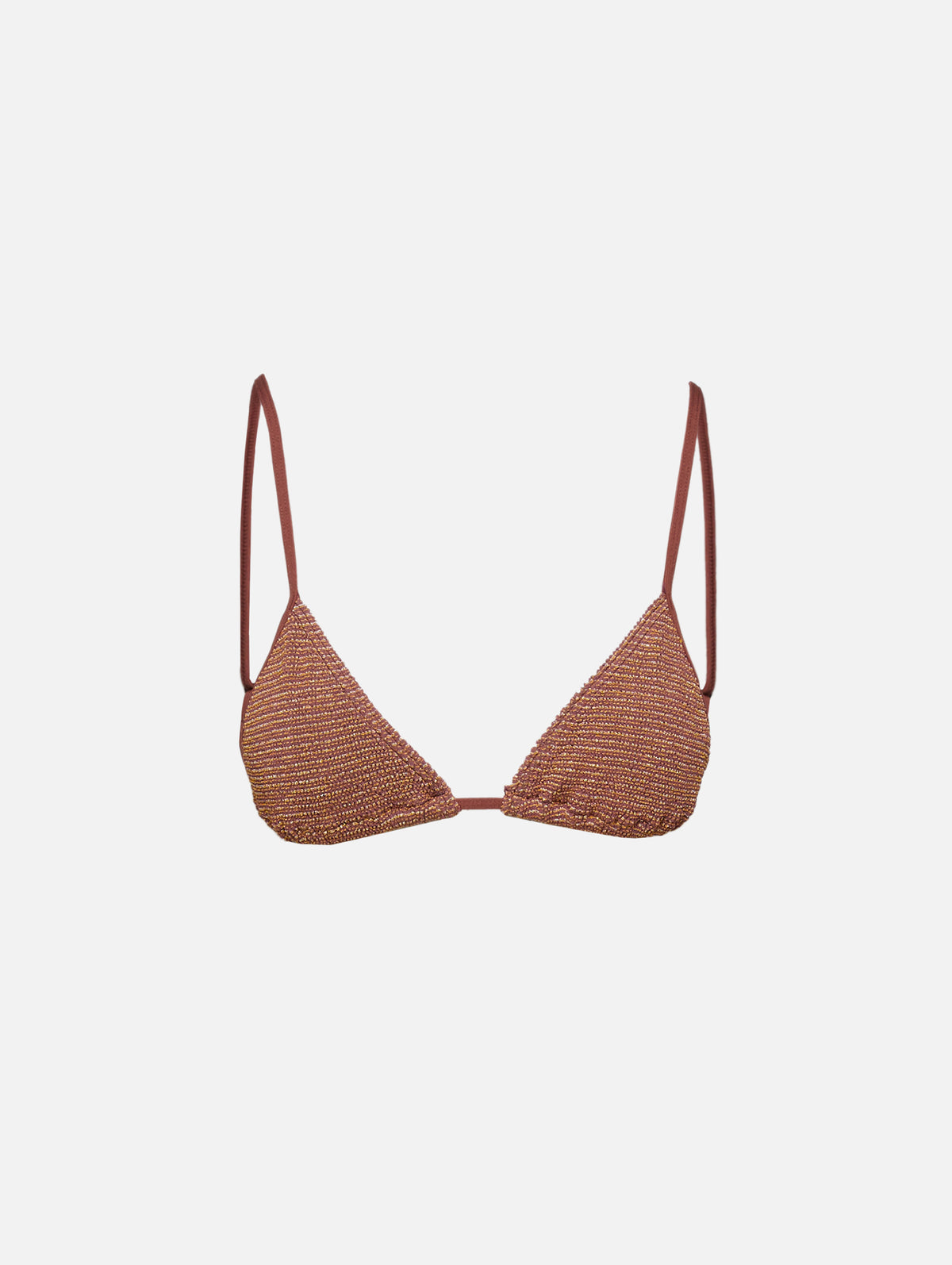 Luana Triangle Bikini,BOND-EYE,COCOA BUTTER LUREX,Image 1