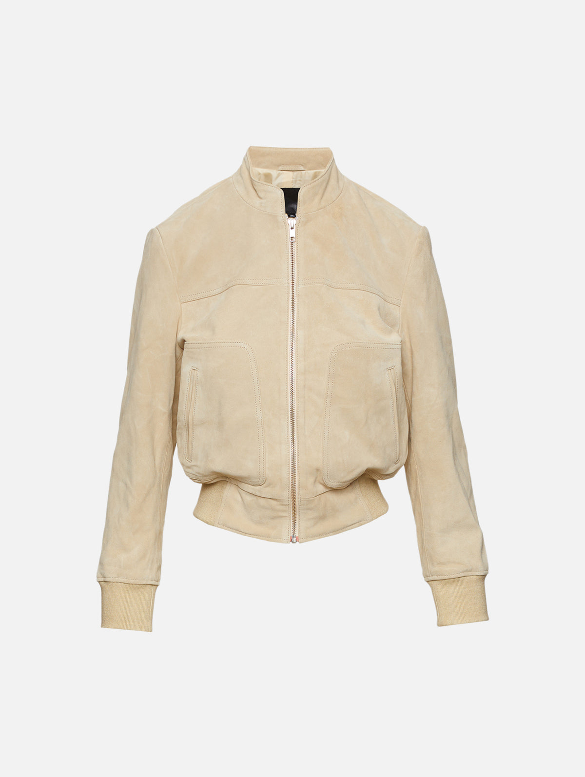 Shrunken Leather Jacket,R13,STONE,Image 1