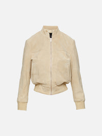 Shrunken Leather Jacket,R13,STONE,Image 1