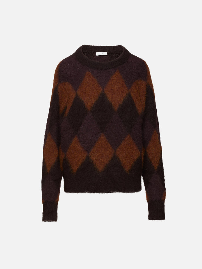 Ezra Sweater,A.L.C.,DEEP PLUM/BRONCO/DARK UMBER,Image 1