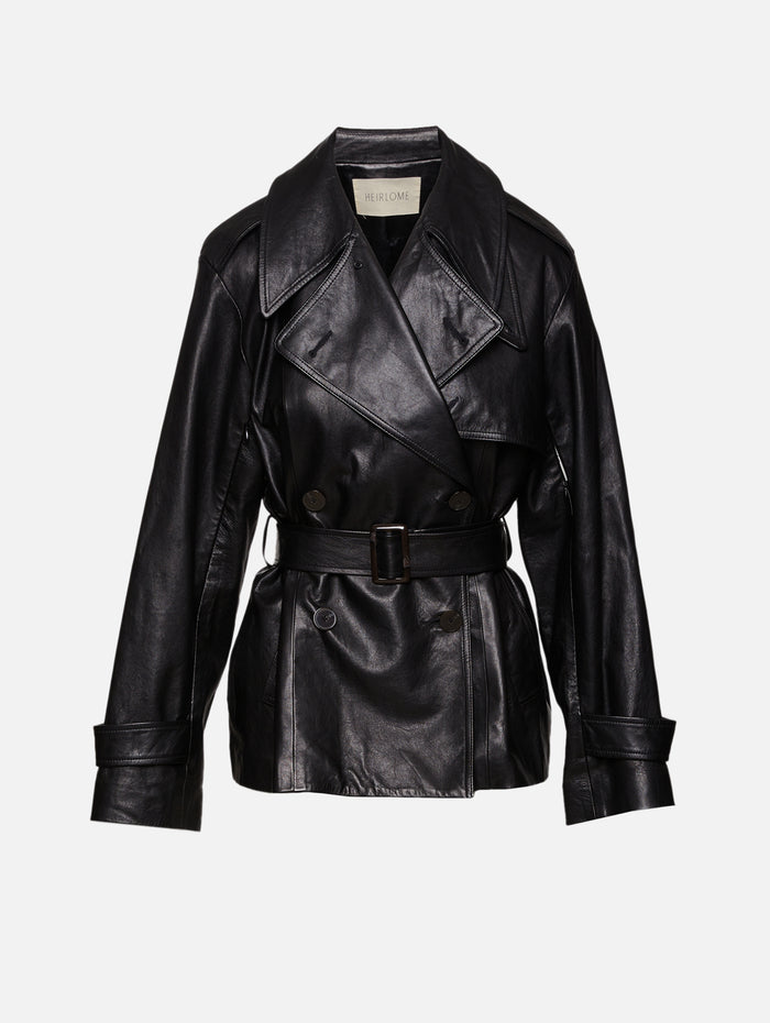 Iggy Leather Jacket,HEIRLOME,BLACK,Image 1