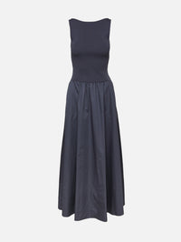 Bateau Cut Out Dress,ST AGNI,GRAPHITE,Image 1