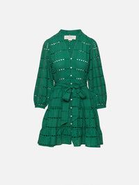 Celeste Dress,BIRDS OF PARADIS BY TROVATA,EMERALD EYELET,Image 1