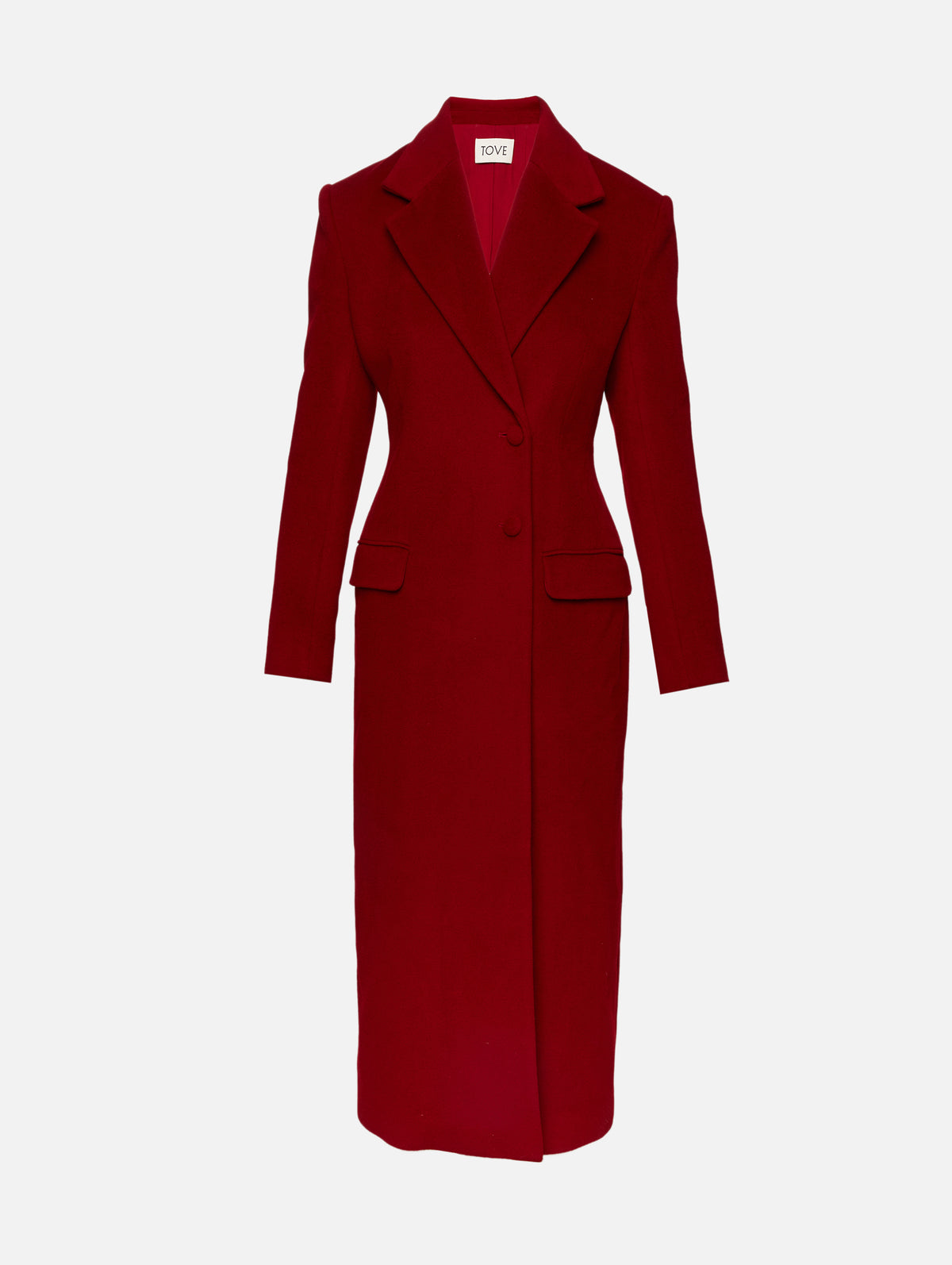 Vonnie Coat,TOVE,DARK RED,Image 1
