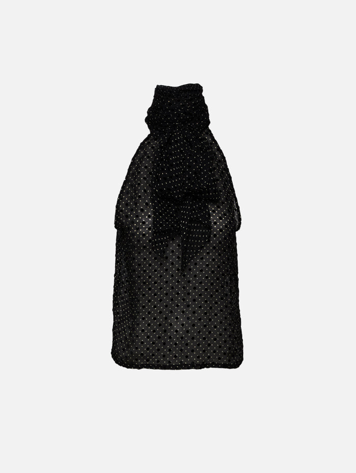 Susan Blouse,FRANCOISE,POLKA DOT BLACK,Image 1