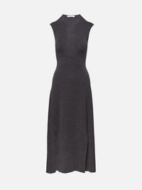Clara Knit Flared Dress,FFORME,GREY MELANGE,Image 1
