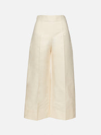 Cropped Trouser,MARNI,IVORY,Image 1